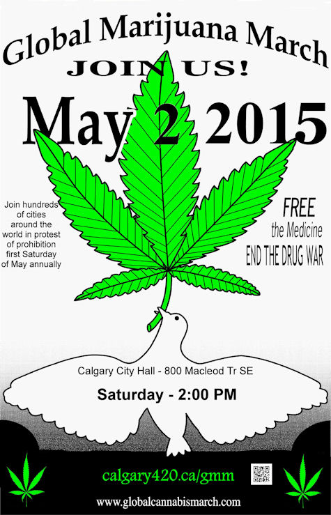 algary Global Marijuana March poster